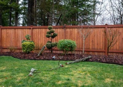 wooden fence