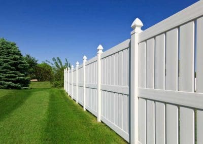 white wooden fence