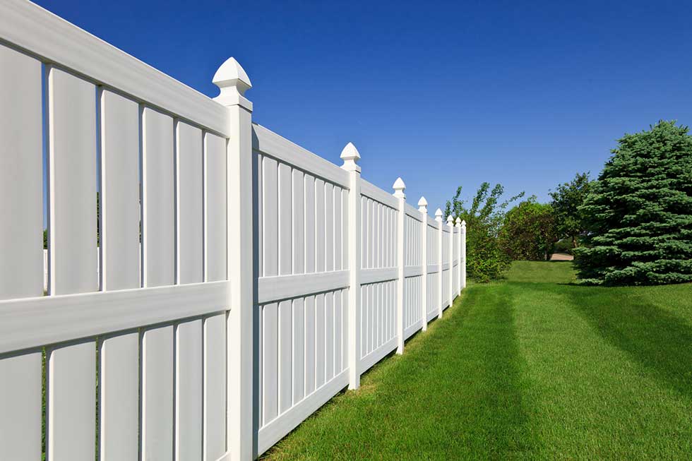 white wooden fence